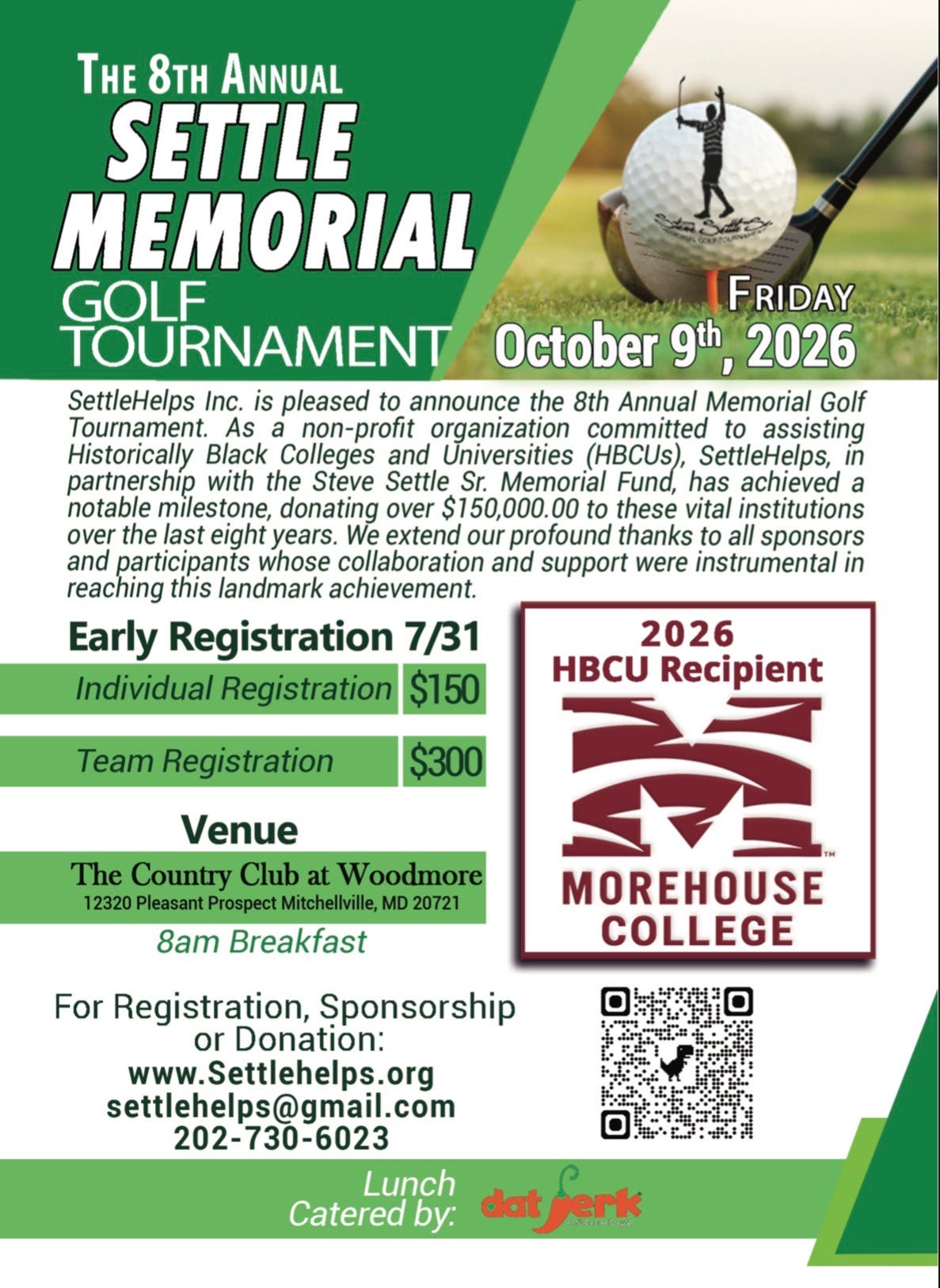 The 8th Annual Settle Memorial Golf Tournament