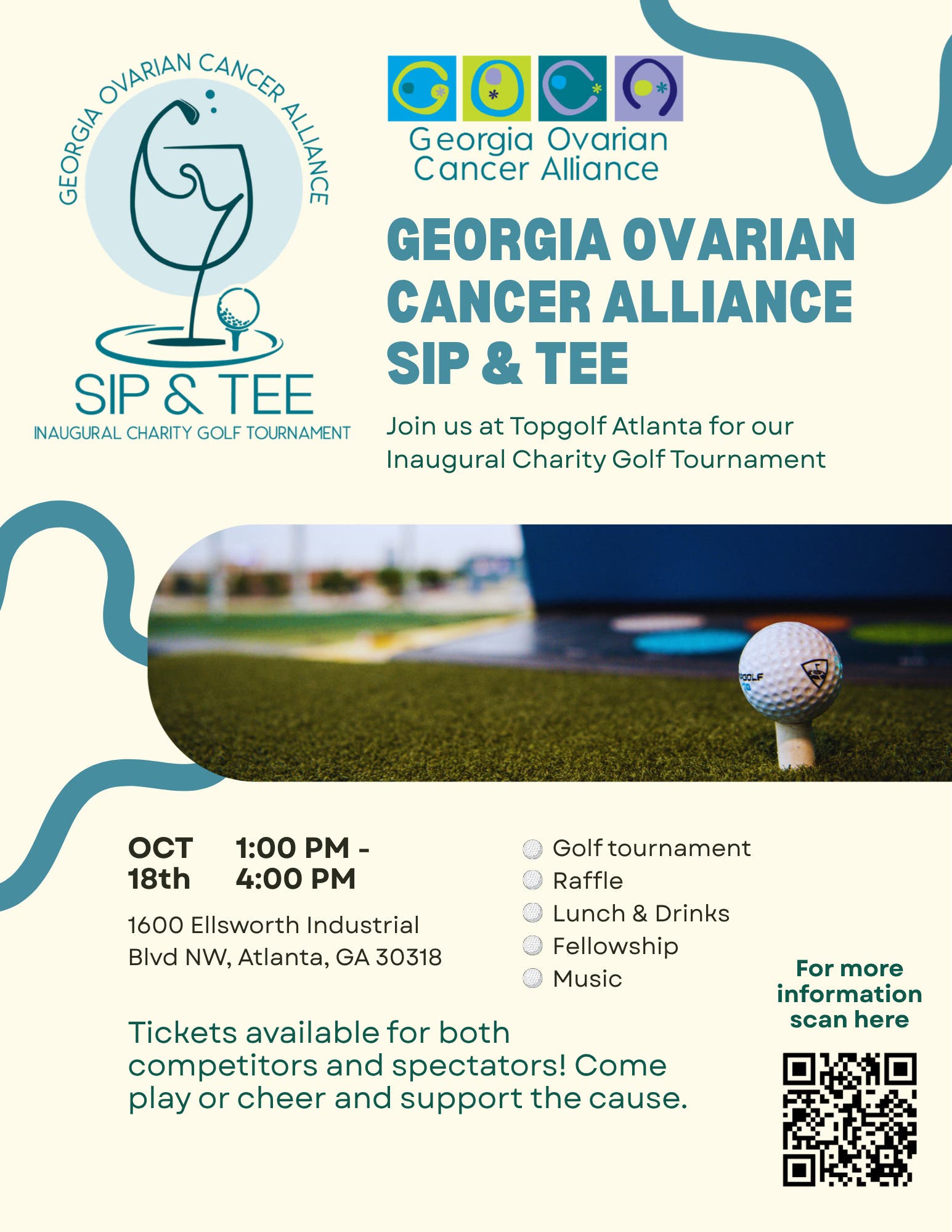 Georgia Ovarian Cancer Alliance Sip & Tee Inaugural Charity Golf Tournament