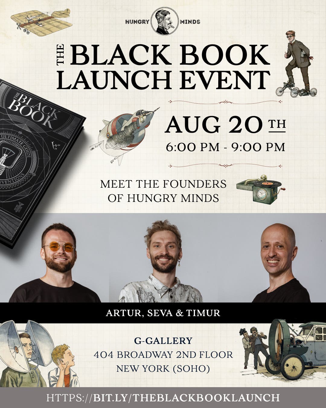 Hungry Minds Presents: The Black Book Launch Event