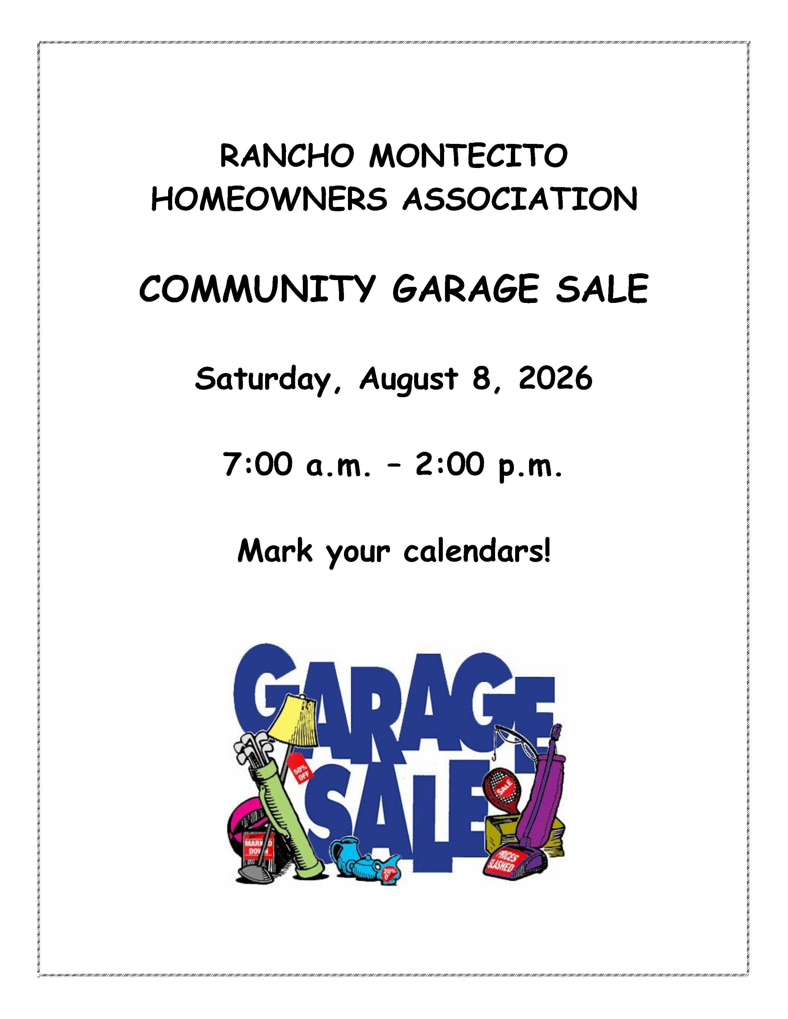 Large Community Association Garage Sale