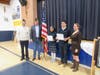 Vice Commander Gene Roberts & Post Commander Joseph Beal with Sania Toprani, Avedis Ovanessian and Tabitha Potok