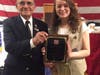 Jim Delancey, State VFW Commander, with Grace.