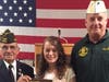 Jim Delancey, State VFW Commander, with Grace, and Joe Beal, Brookfield VFW Post Commander.