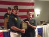 Brookfield Post Commander Joe Beal Accepts Recognition Award from State Commander Jim Delancy