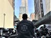 Brookfield VFW Post member Tommy Robbins takes in view of Empire State Building before Parade
