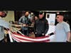 Kennedy Right  with Post  Members Readying Over 120 American Flags to be Mounted of Telephone Poles Along Brookfield's Route 25 and Other Main Town Thoroughfares 