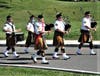 Members of the Pat McGuire Bagpipe Band Perform at the Ceremony