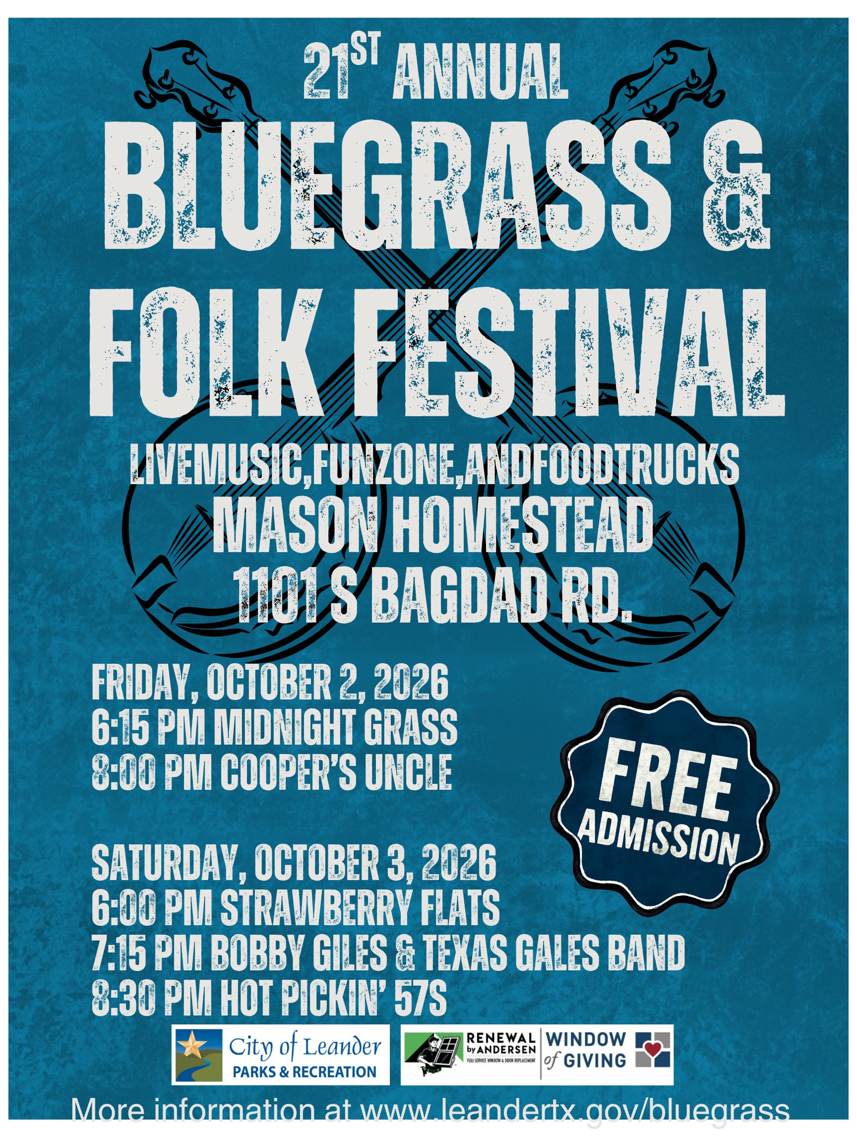 21st Annual Bluegrass & Folk Festival