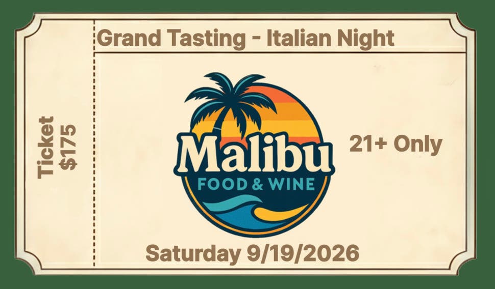 MALIBU FOOD & WINE “Italian Night” Hosted by Adam Richman