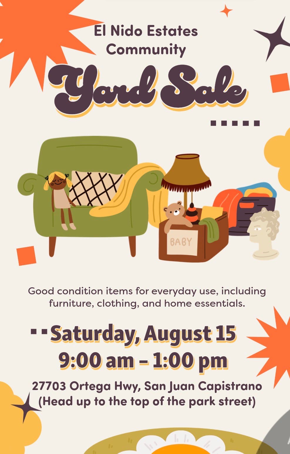 El Nido Estates Community Yard Sale
