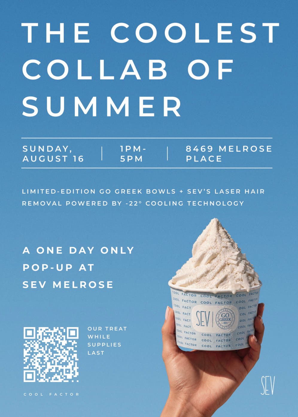 SEV Laser's Cool Factor Pop-Up