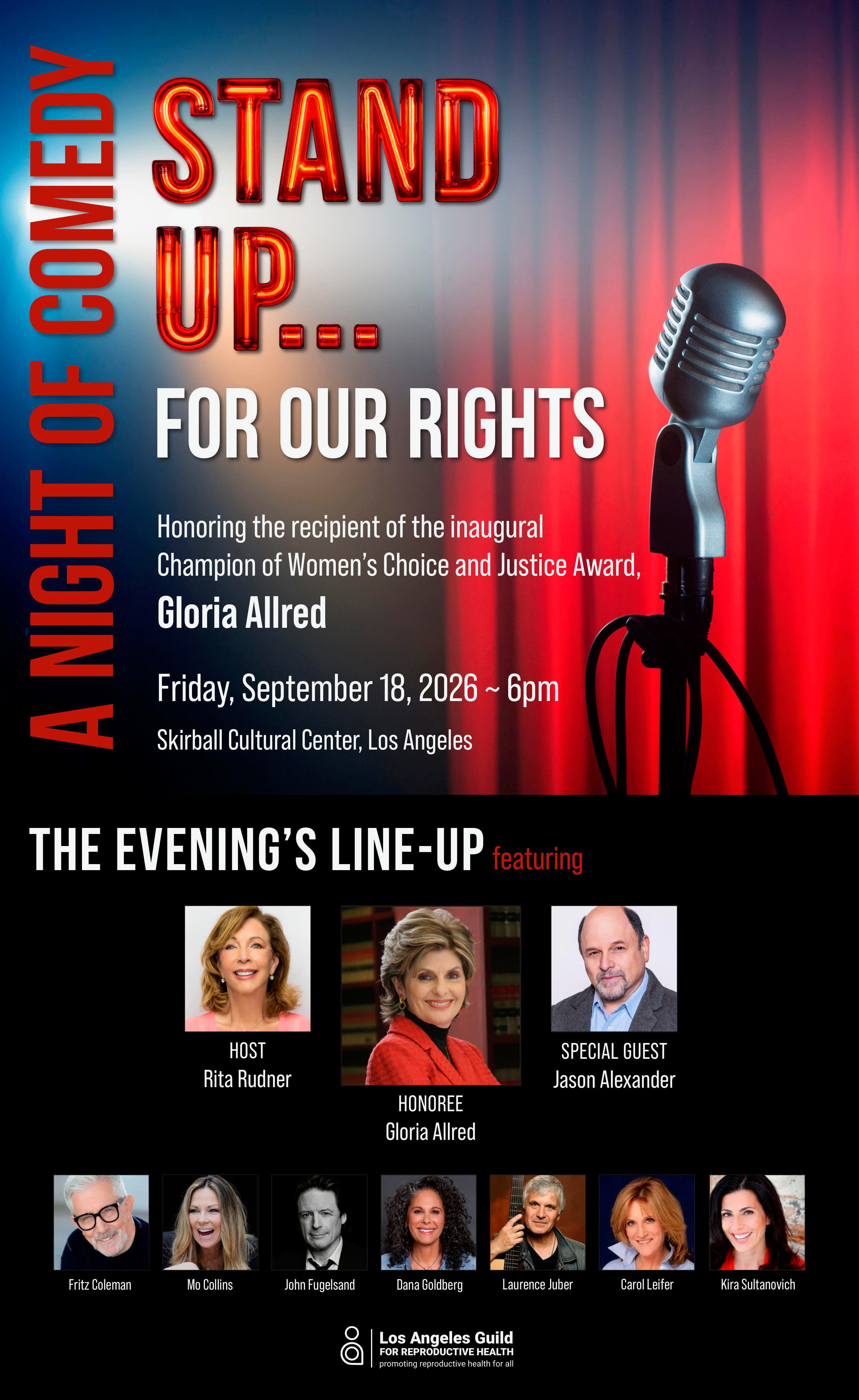 LAGRH's Stand Up For Our Rights…A Night of Comedy