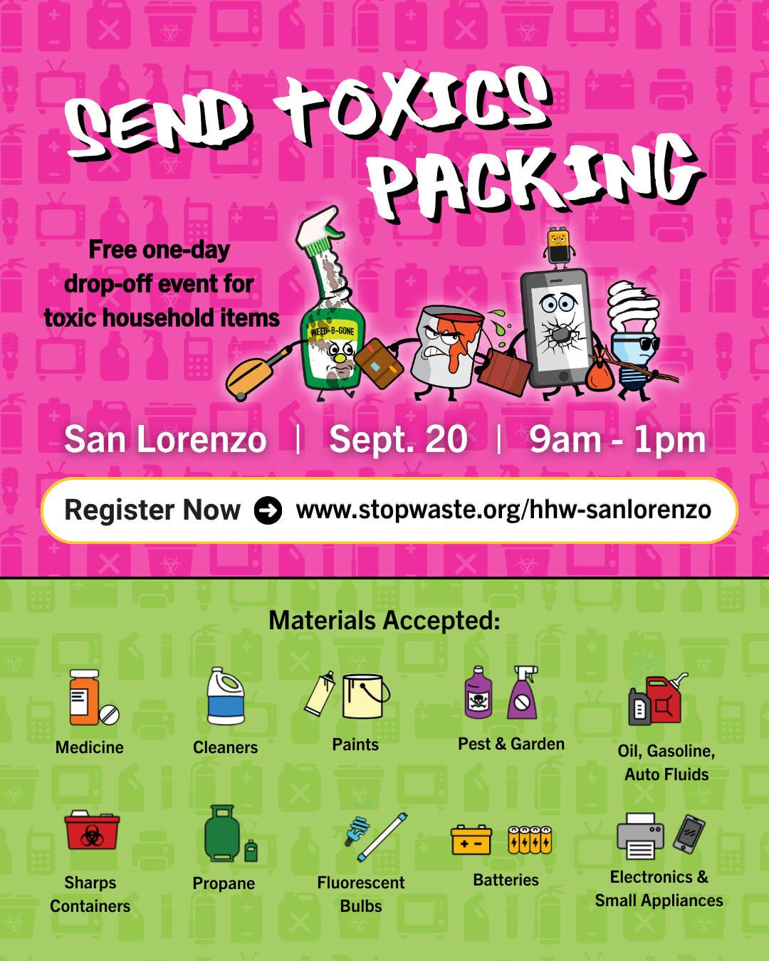 Free Household Hazardous Waste Drop-Off 9/20