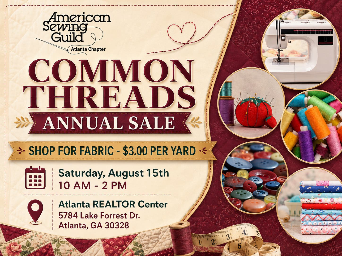 American Sewing Guild Annual Fabric Sale