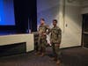 Cadet Second Lieutenant Keith Whatley and Cadet Airman First Class Gabriel C. Gonzalez, both of Scott Air Force Base standing by to provide their testimony at the Scott Composite Squadron Open House, 11 August 2026 at Scott Air Force Base, Illinois