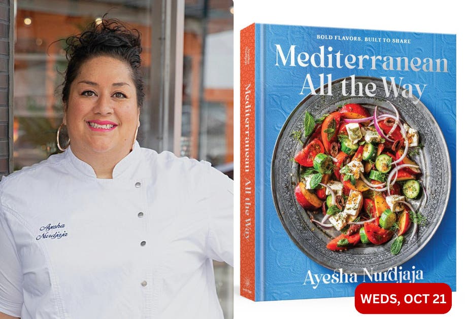 Watchung Booksellers Hosts Shuka Chef Ayesha Nurdjaja for Launch of "Mediterranean All the Way"