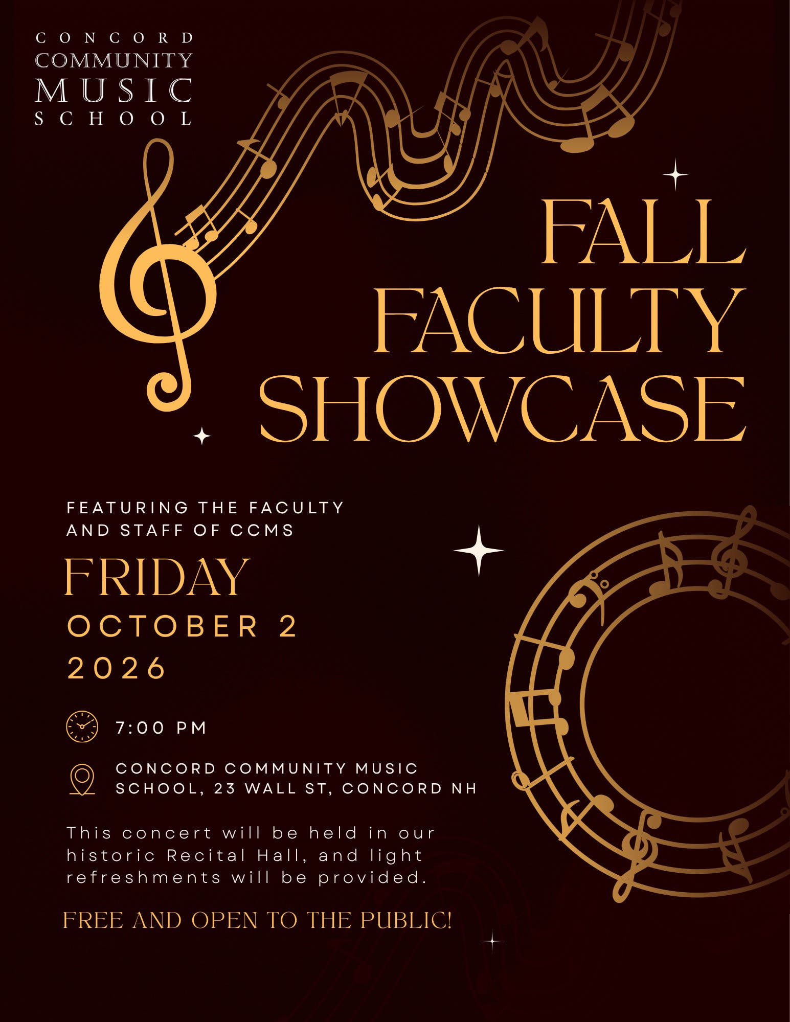 Fall Faculty Showcase