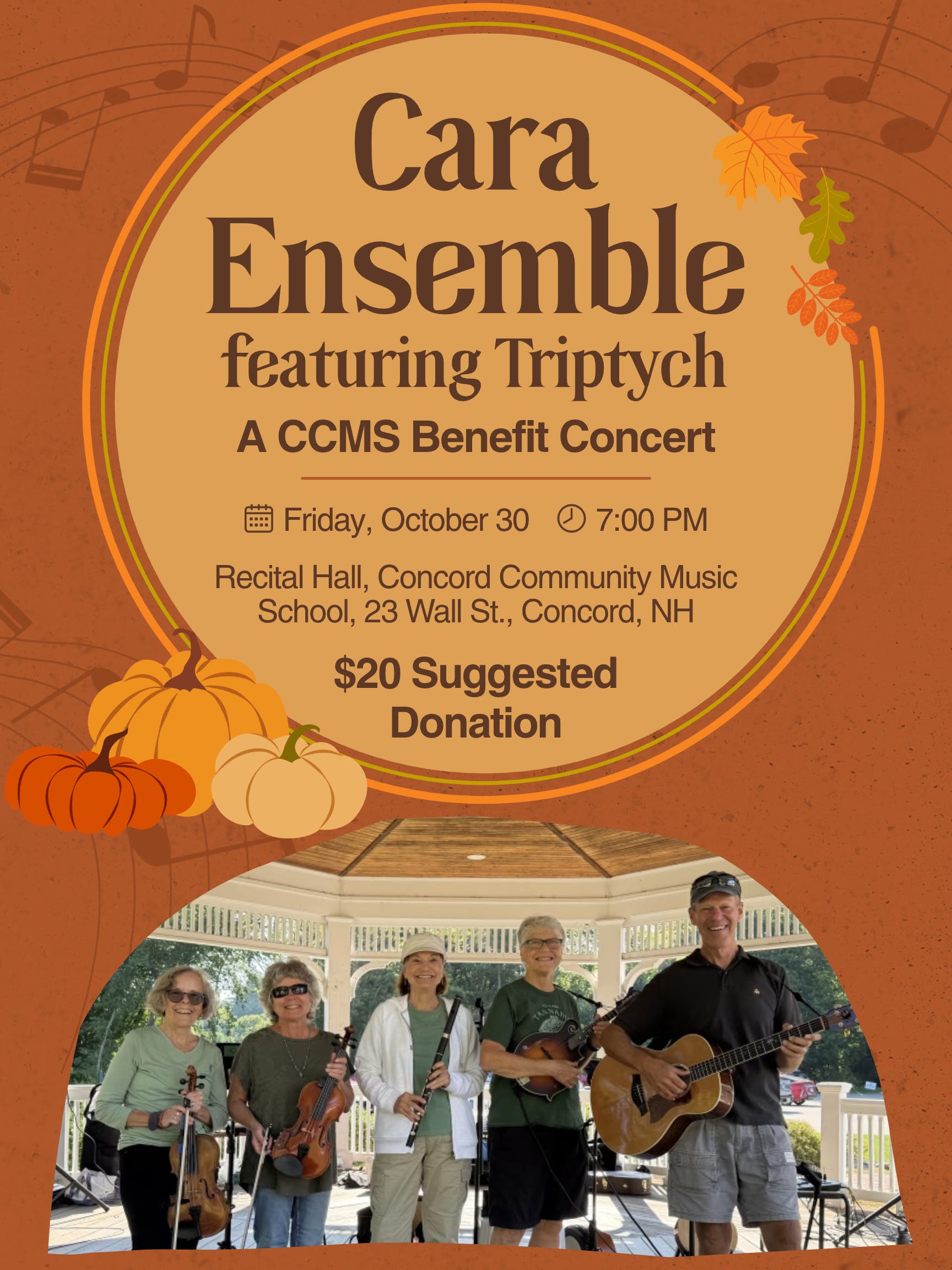 Cara Ensemble: A CCMS Benefit Concert
