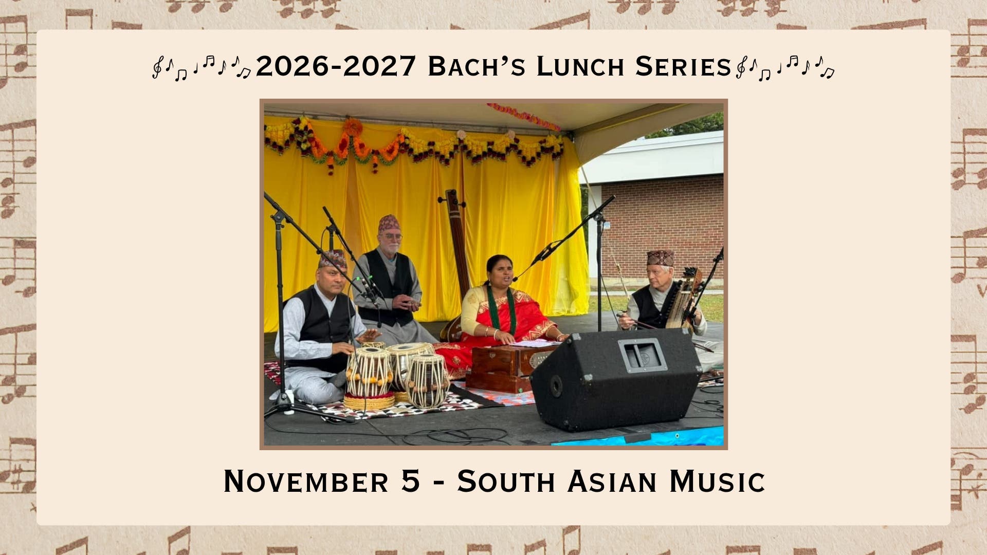 Bach's Lunch Series: South Asian Music