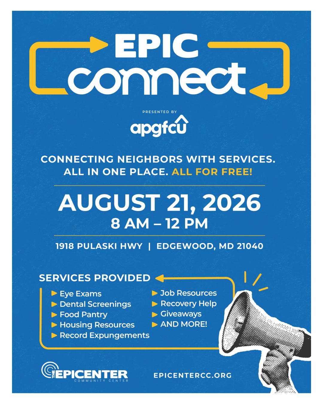 EPIC Connect 2026 - FREE Resource fair in Edgewood, Md