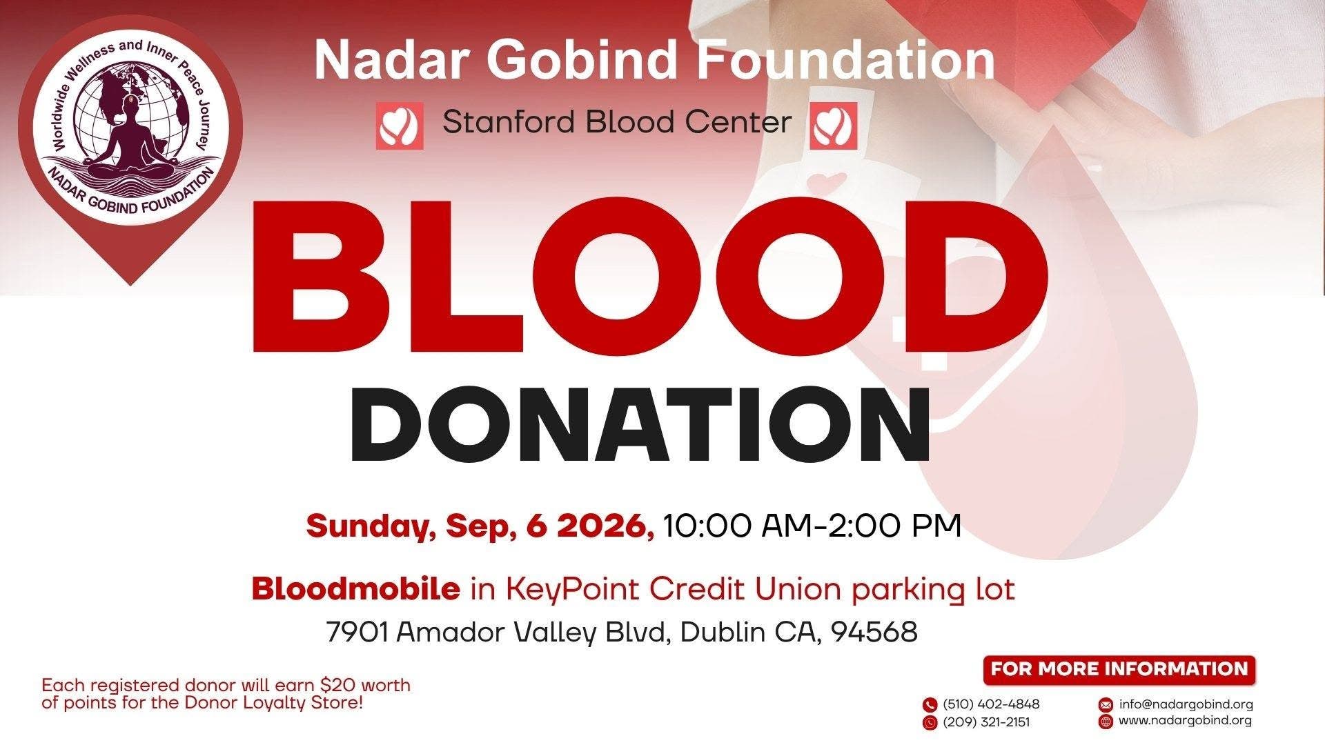 Nadar Gobind Foundation Community Blood Drive