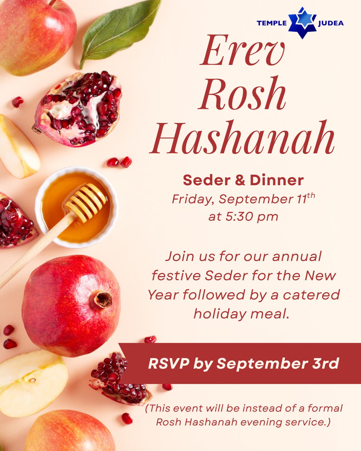 Erev Rosh Hashanah Seder & Dinner
