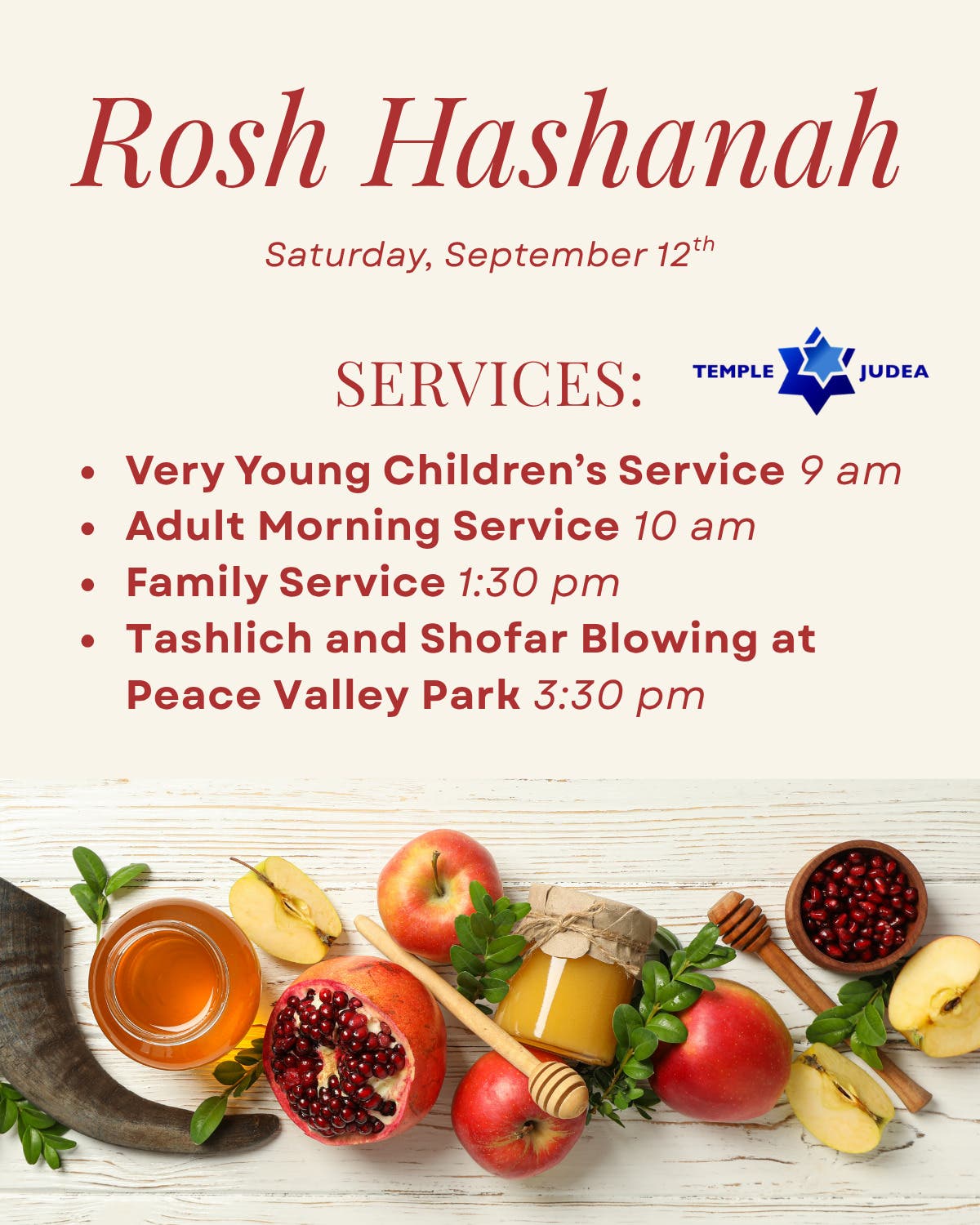 Rosh Hashanah Services at Temple Judea