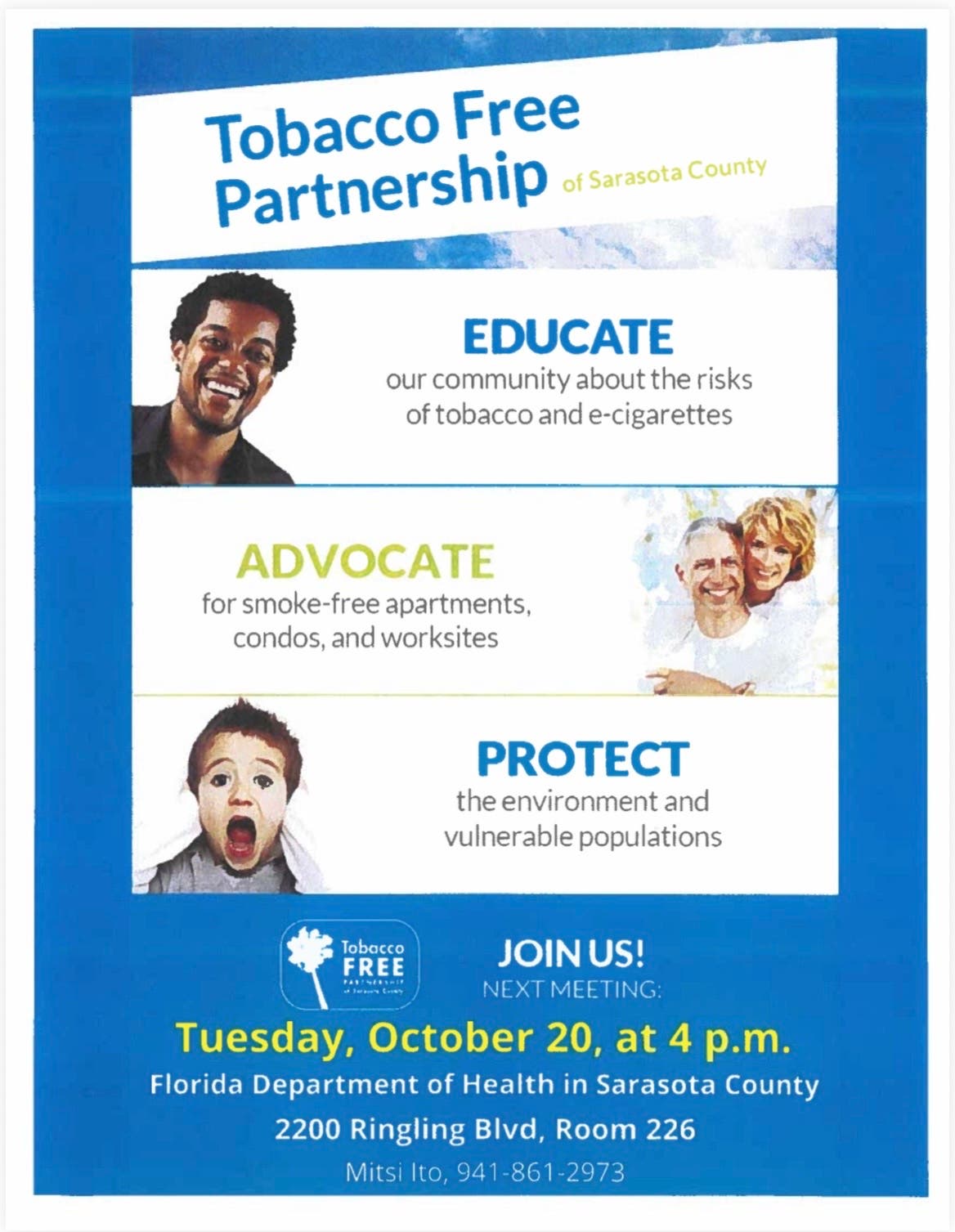Tobacco Free Partnership Of Sarasota County Meeting