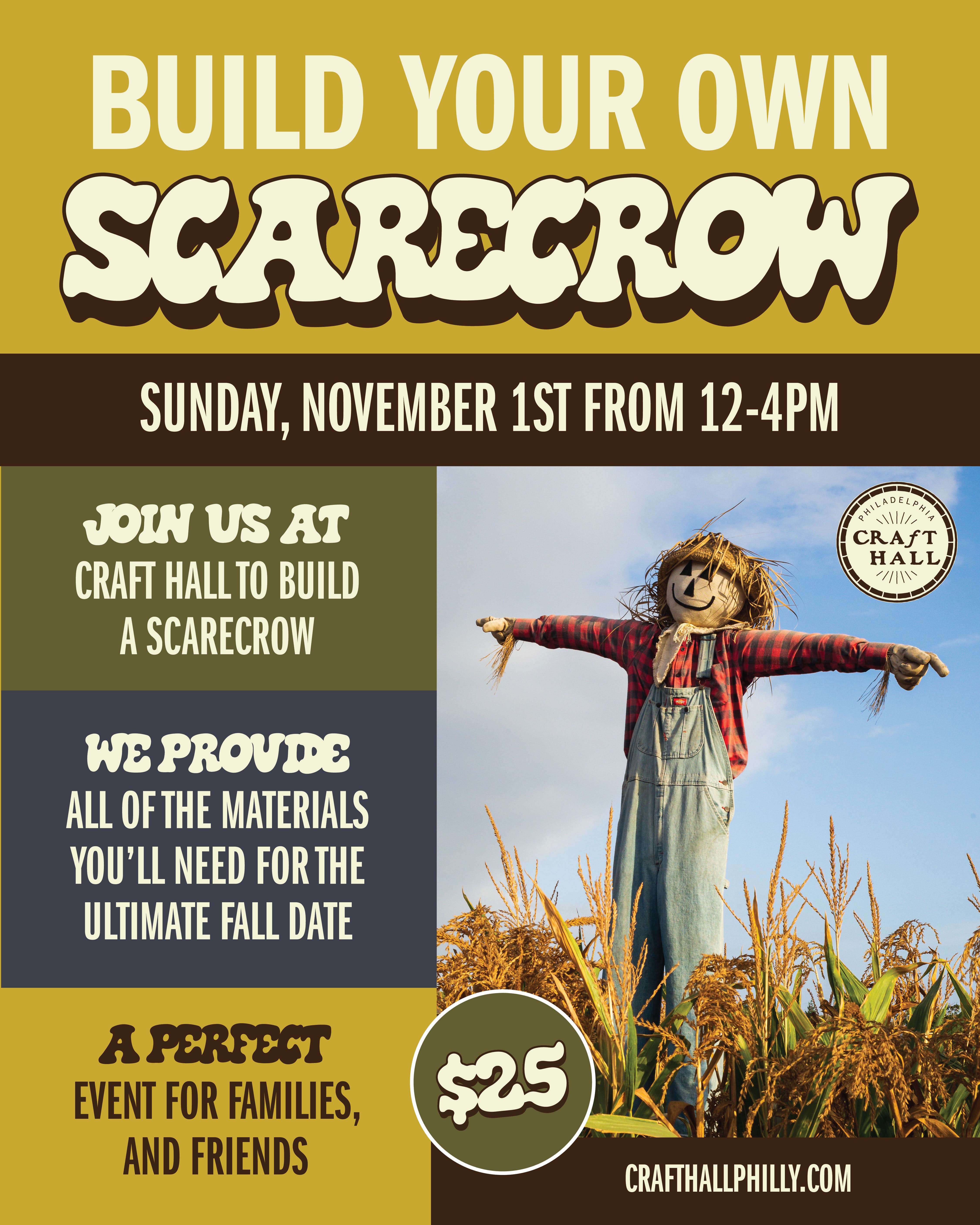 Build a Porch Scarecrow at Craft Hall