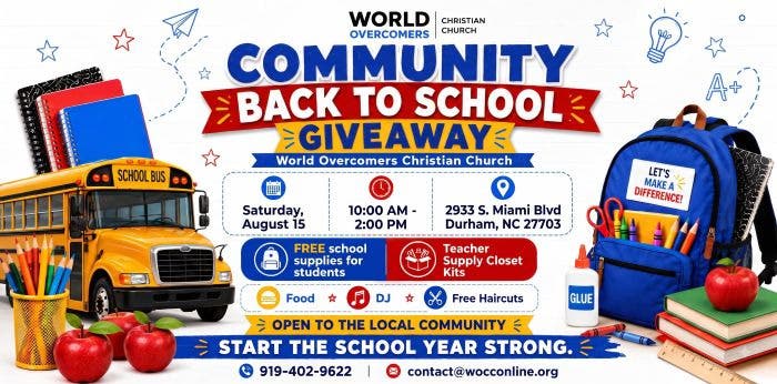 Community Back To School Giveaway