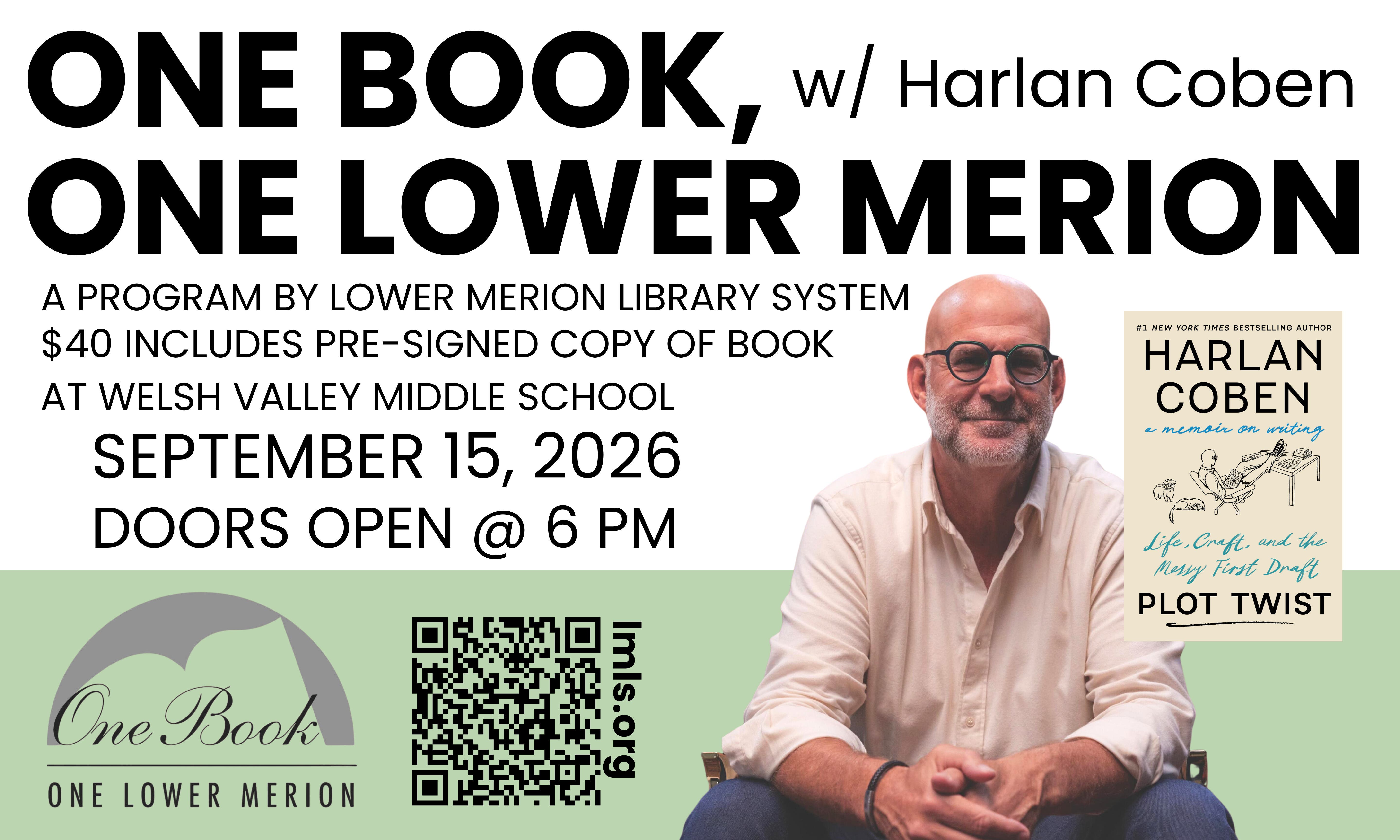 One Book, One Lower Merion w/ Harlan Coben