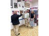 M. Thierry Chevallier, President of the Association France - United States - French Riviera & Monaco, M. Emmanuel Desbordes, Institution Saint-Joseph, Mrs. Leslie Caulfield, Chatham High School