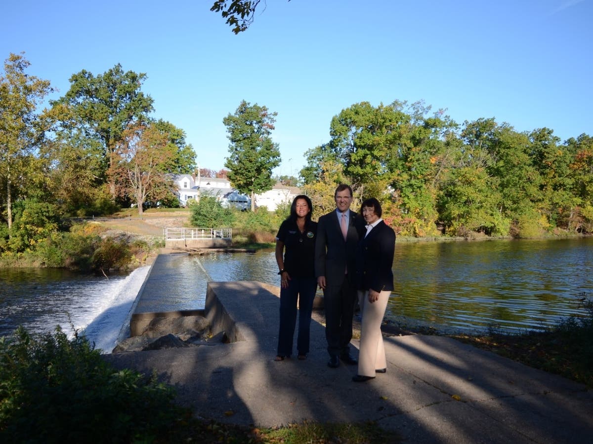 Pictured from left to right: Councilwoman Jessie Hoff, Congressman Tom Kean, Jr., and Mayor Angel Albanese