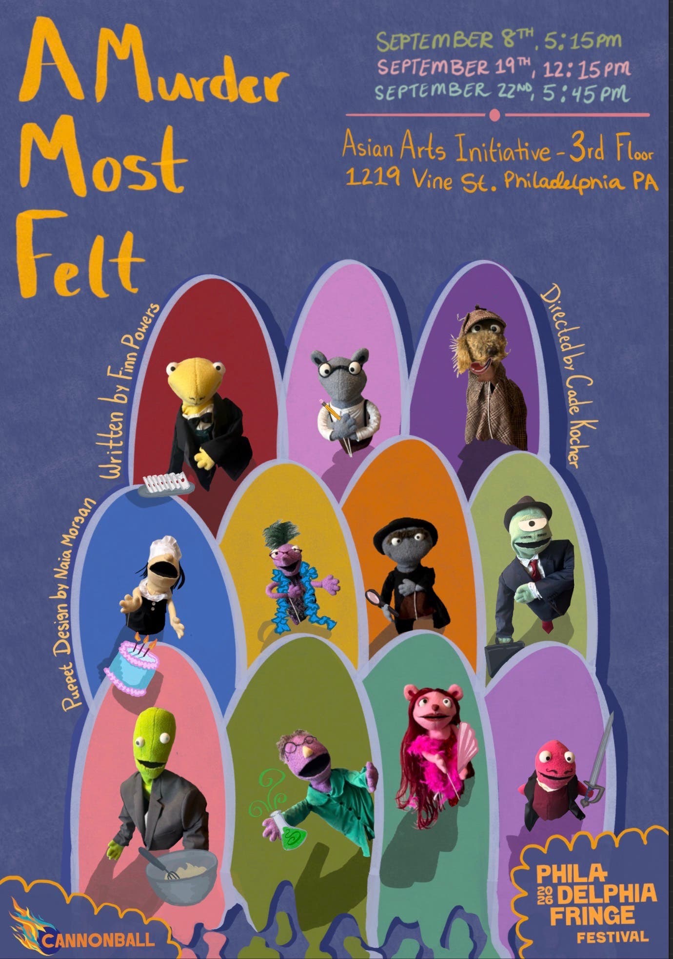 Murder Most Felt; or It's Not Easy Bleeding Green- a puppet murder mystery play