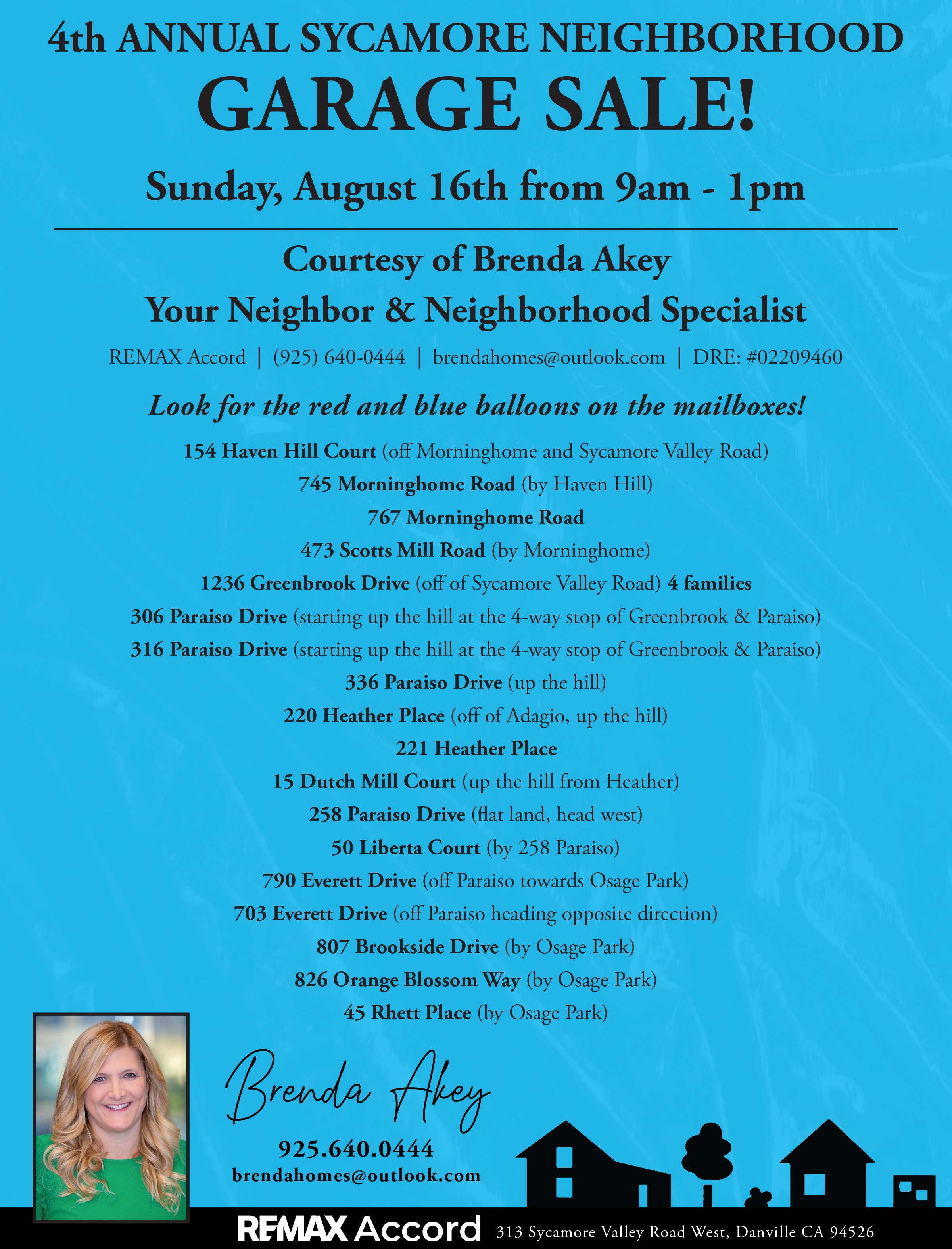 4th Annual Sycamore Neighborhood Garage Sale