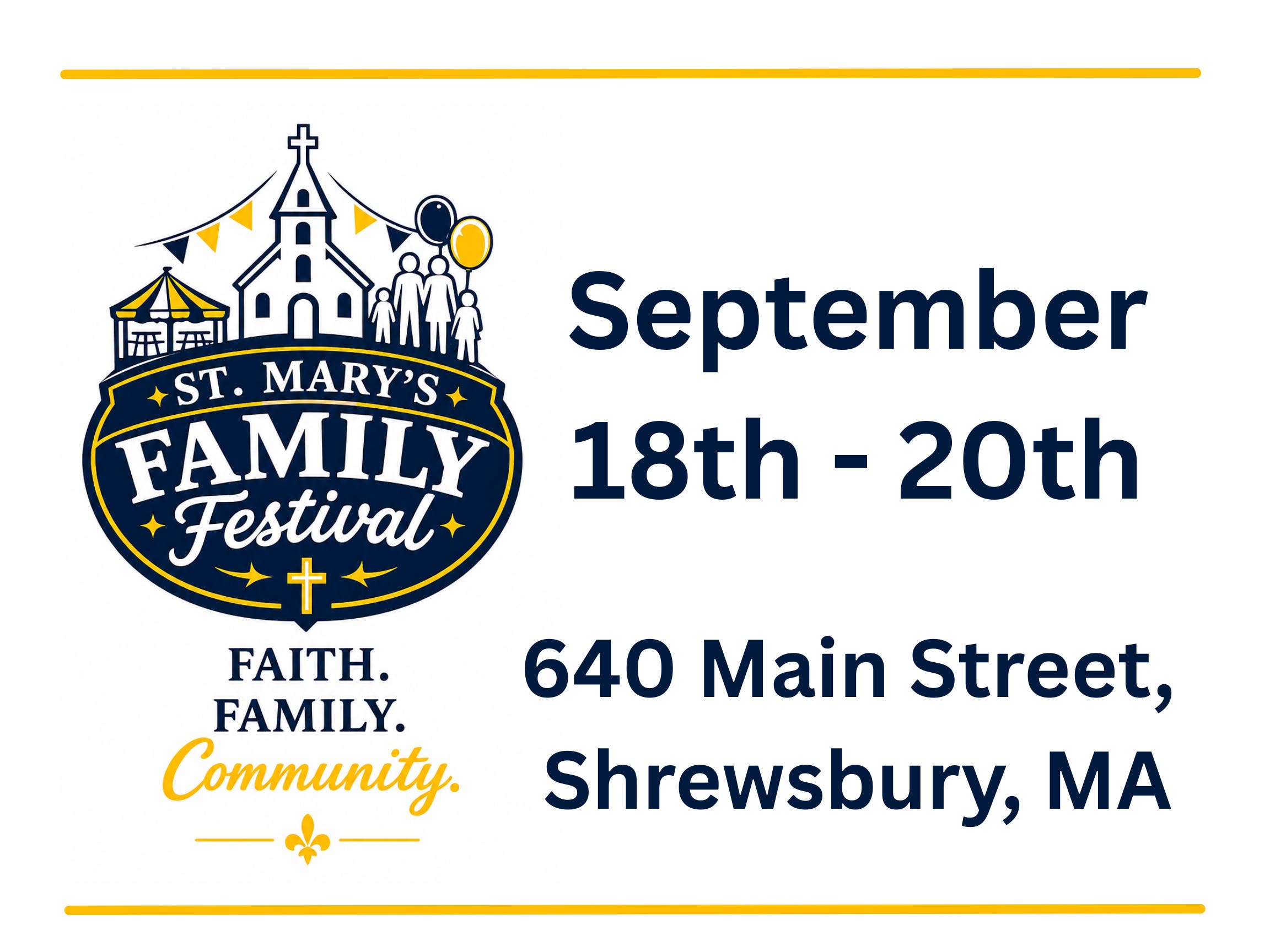 2026 Saint Mary's Family Festival