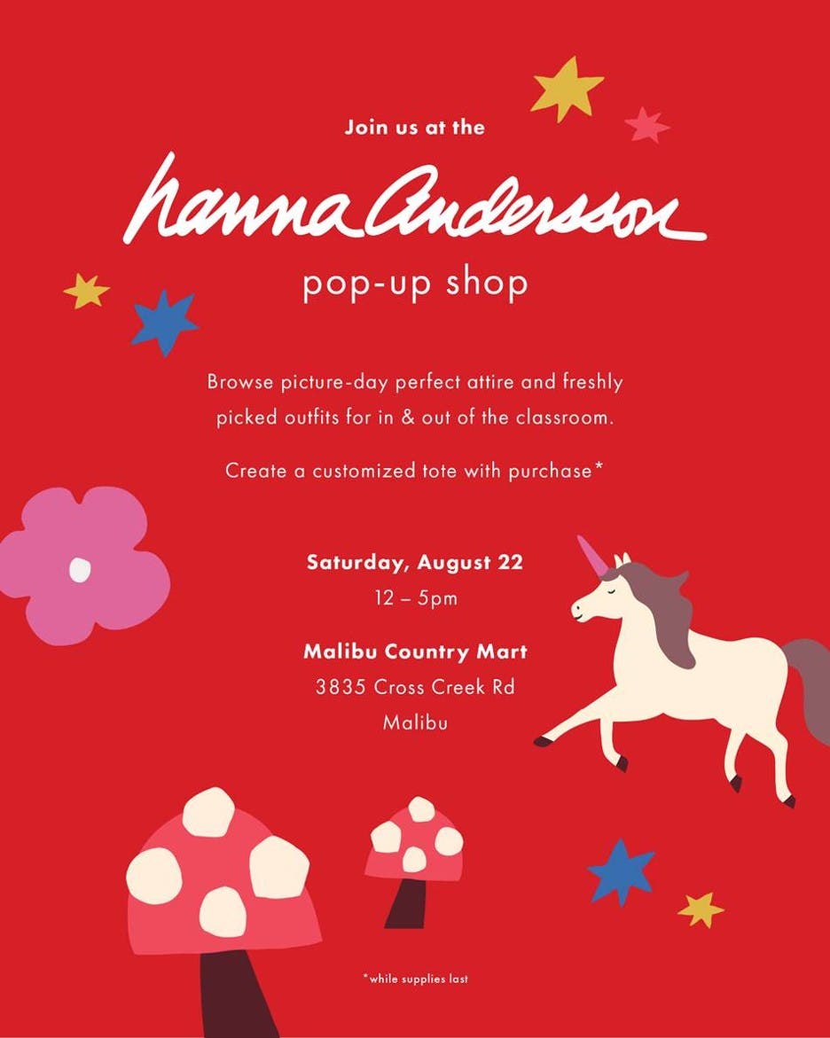 Hanna Andersson Pop-Up Shop