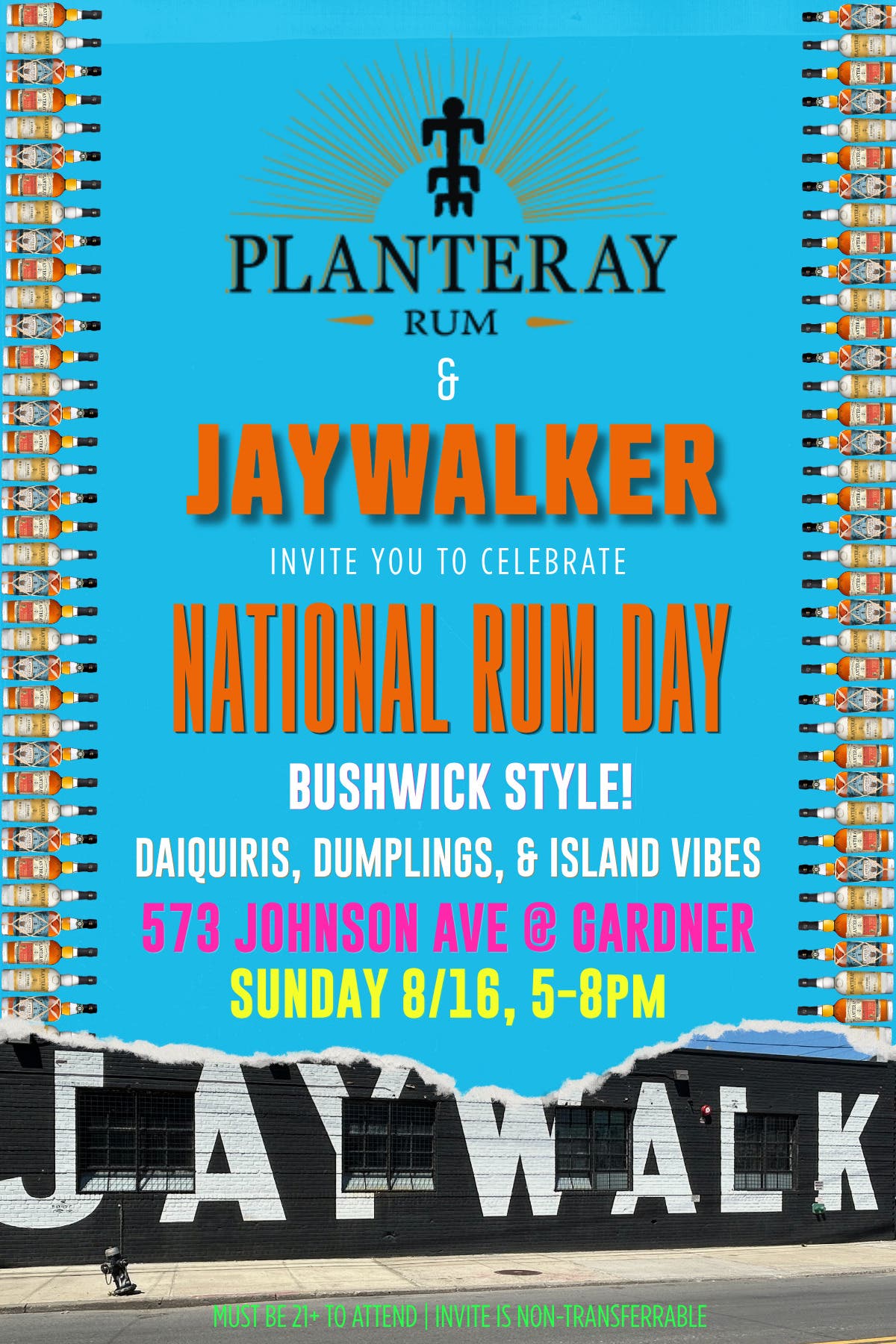National Rum Day at Jaywalker with Planteray Rum
