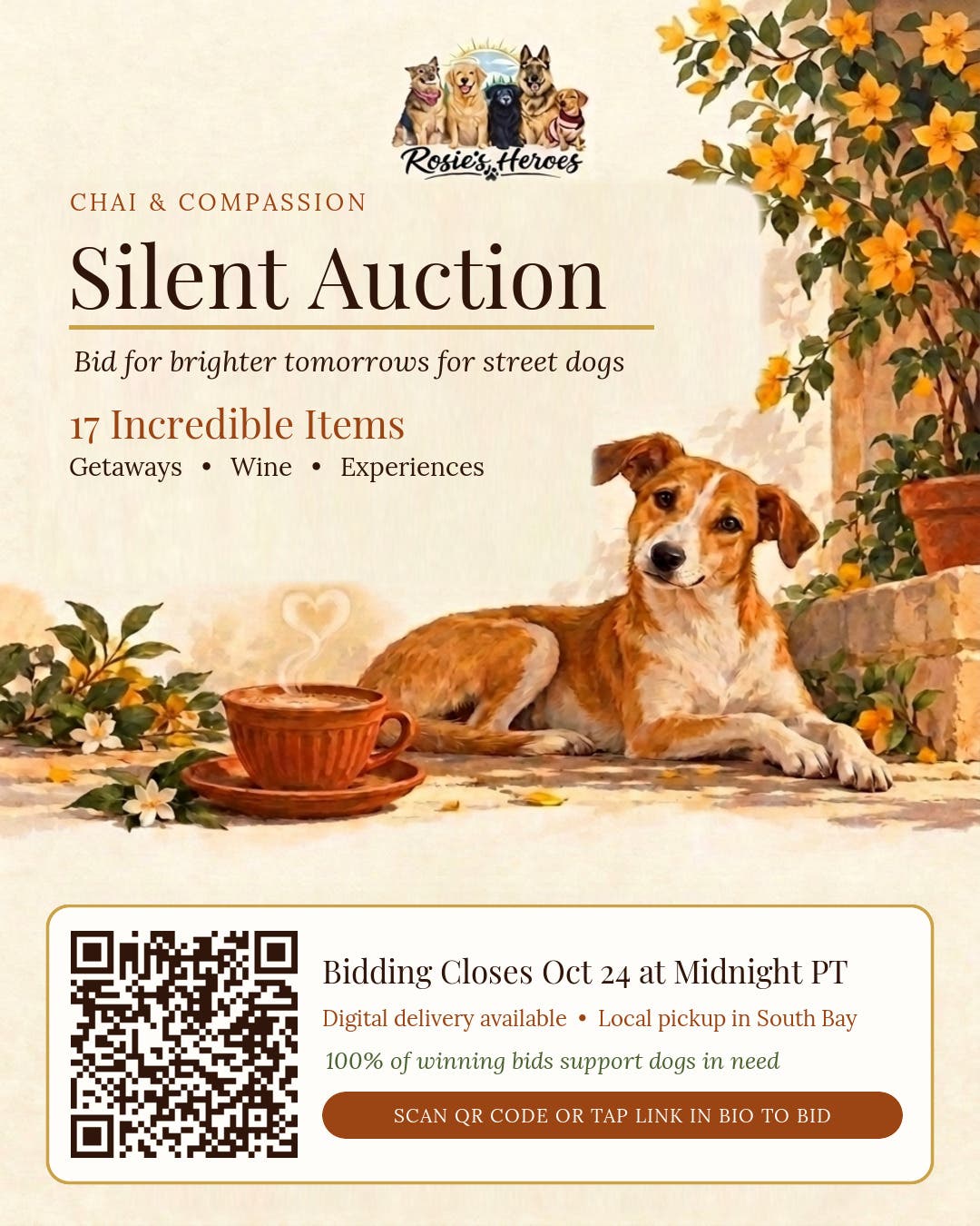 Silent Auction for Rescue Dogs