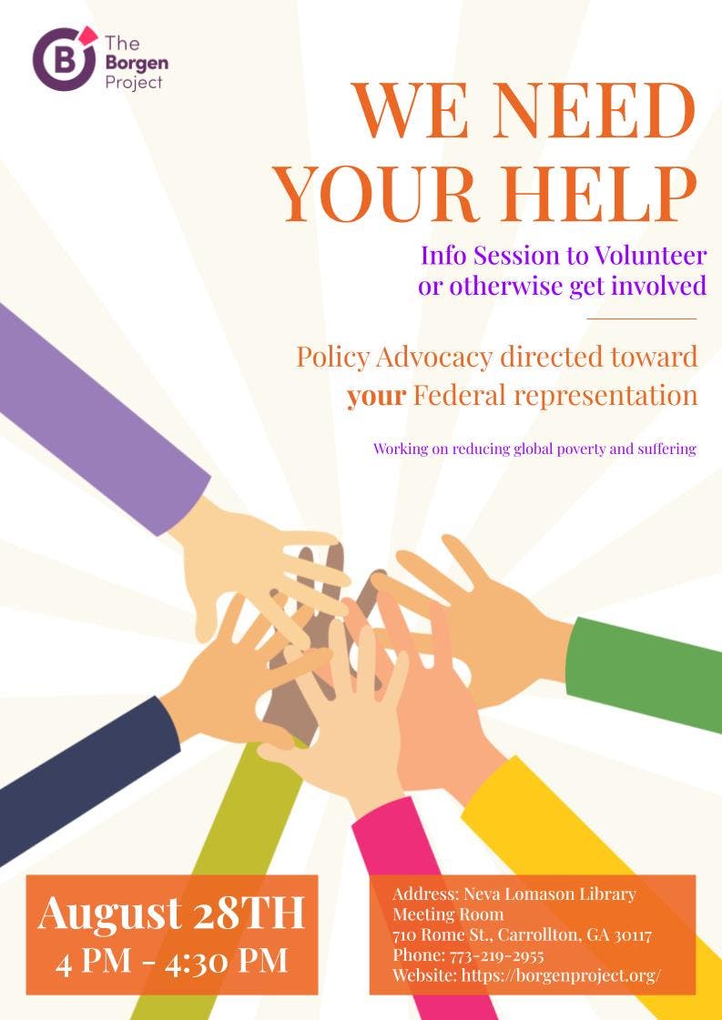 Volunteer Info Session (Political Advocacy)