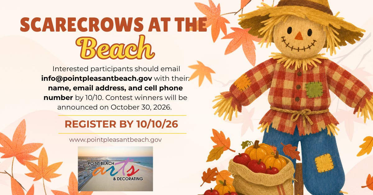 Register for the 2026 Scarecrows at the Beach Contest