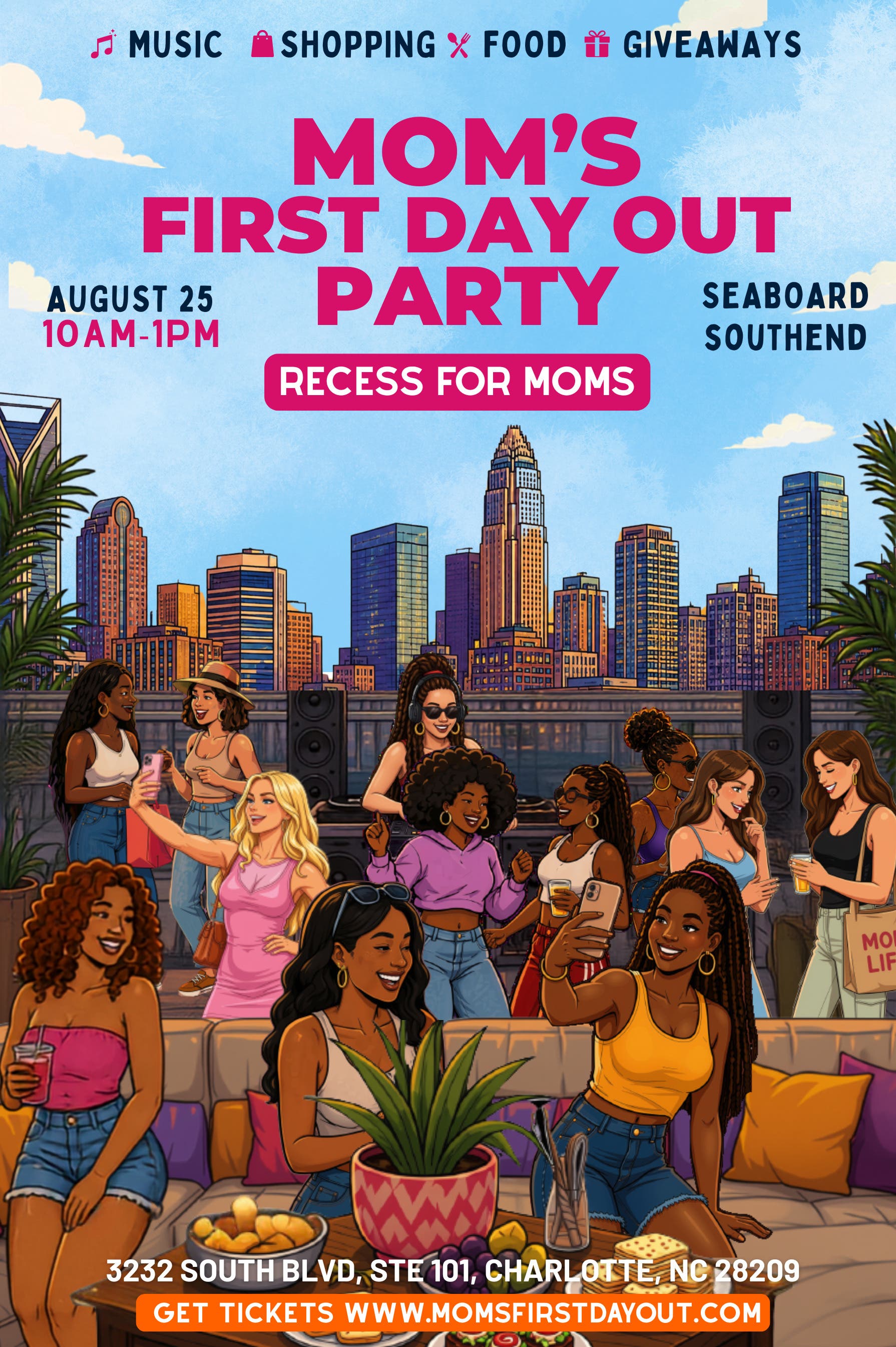 Moms First Day Out Party