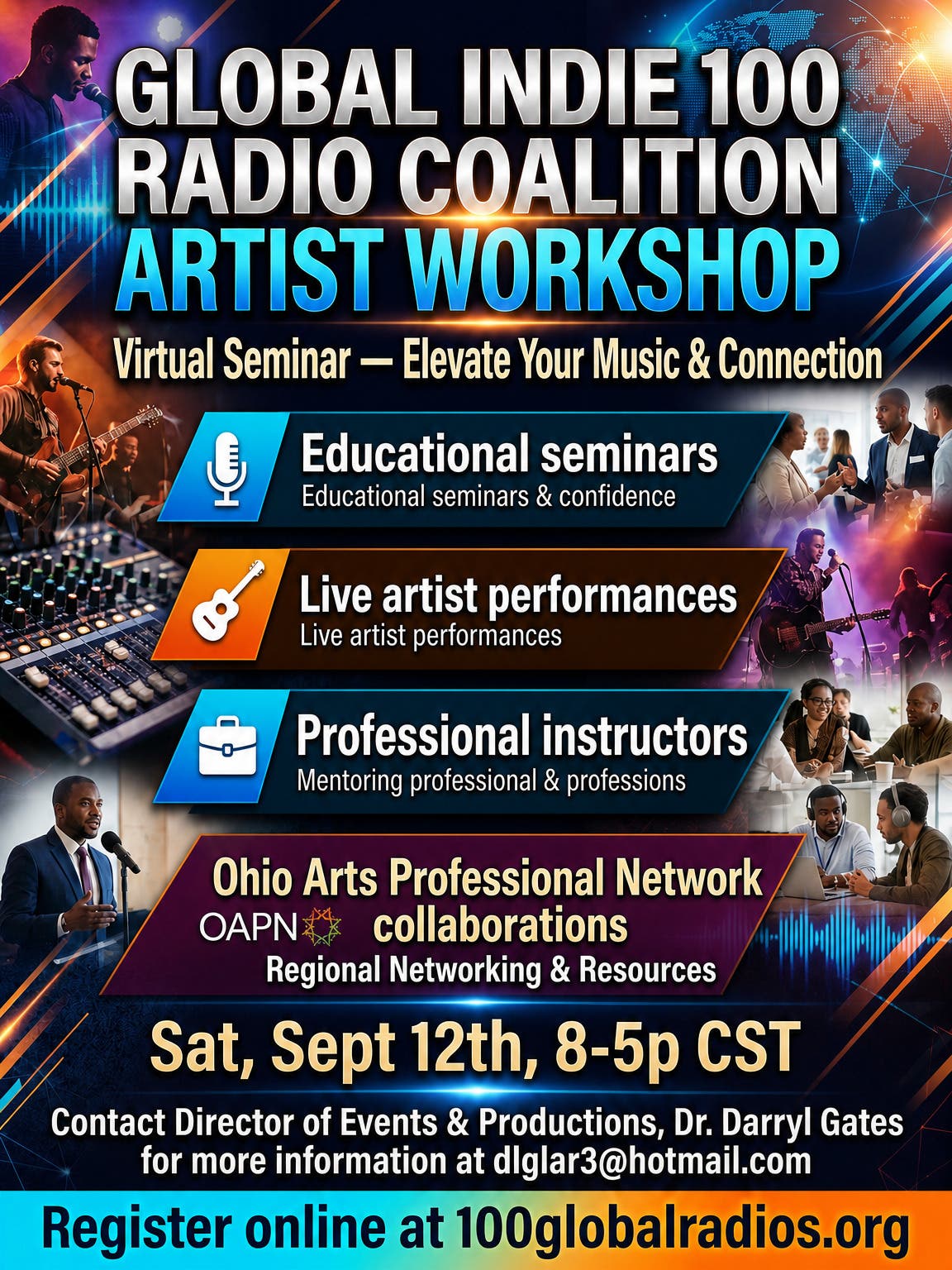 🎶 Want to Break into the Music Industry? Attend the Global Radio Coalition Virtual Artists’ Summit!