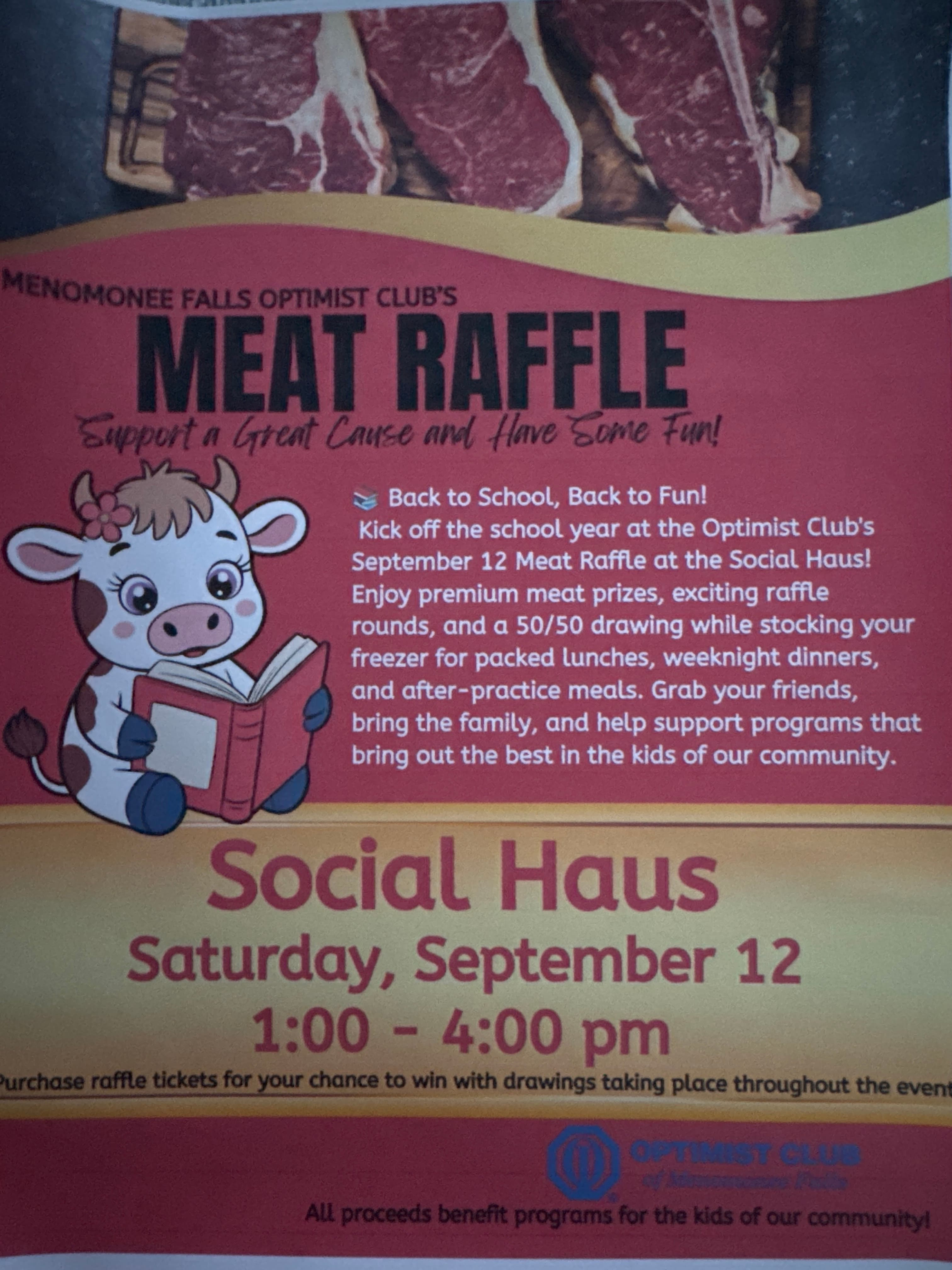 Menomonee Falls Optimist Club's Meat Raffle