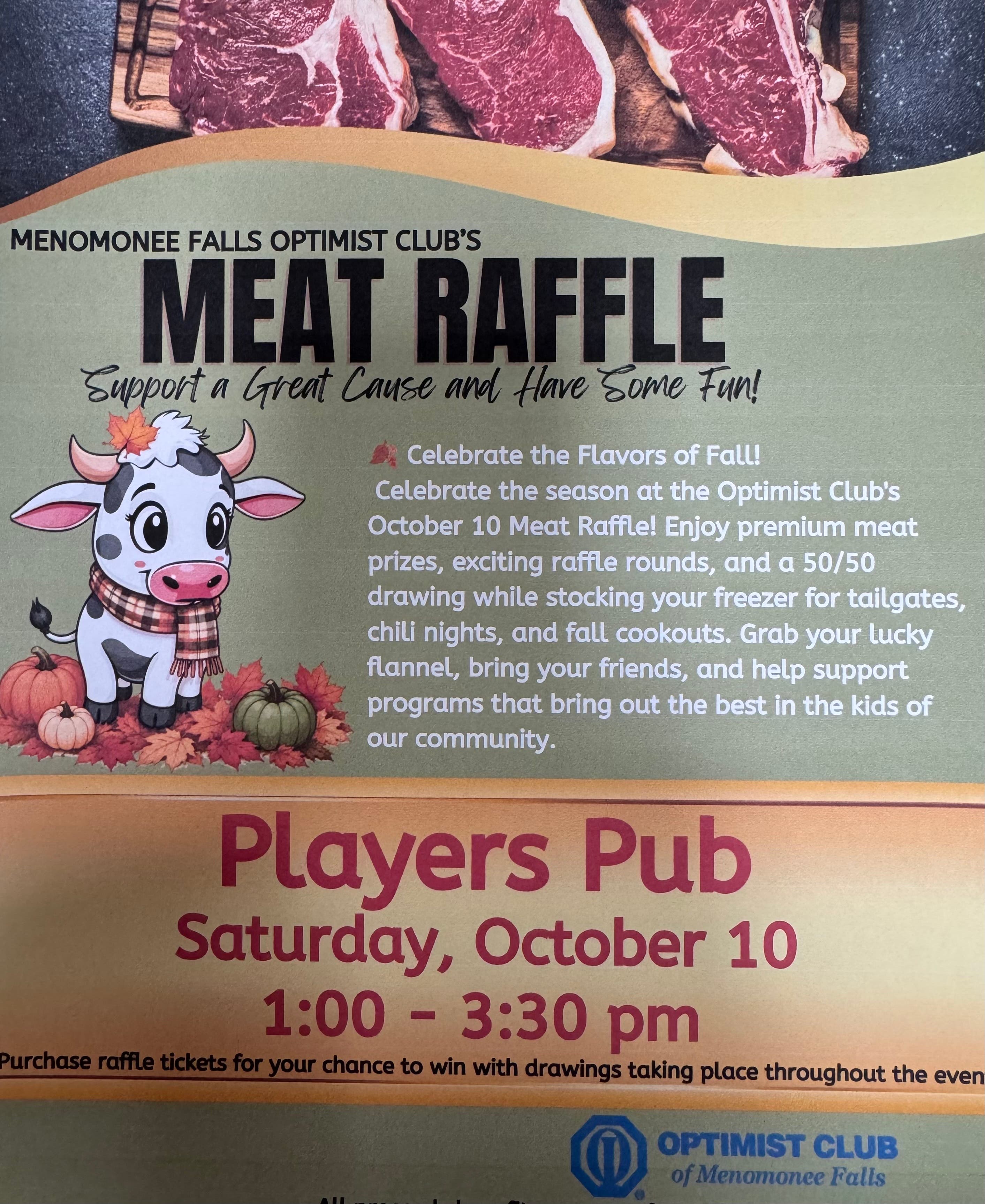 Menomonee Falls Optimist Club's Meat Raffle