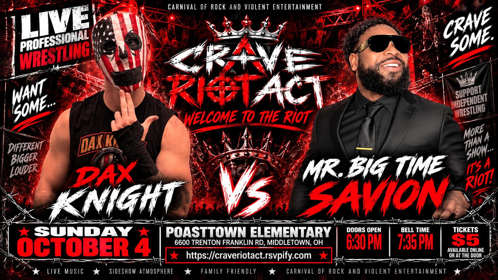 Crave Wrestling presents Riot Act