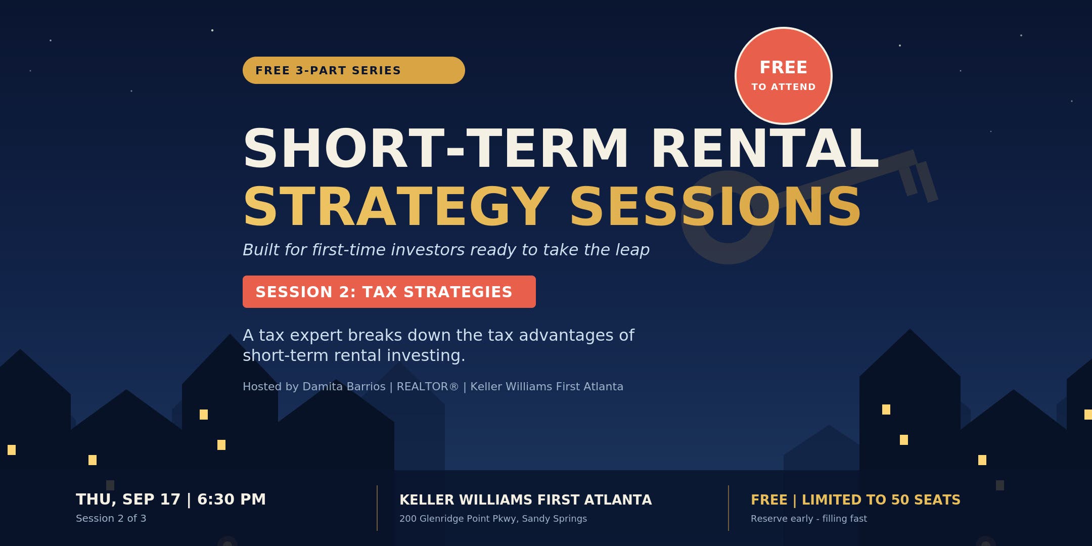 Short-Term Rental Strategy Sessions: Session 2 – Tax Strategies (FREE)