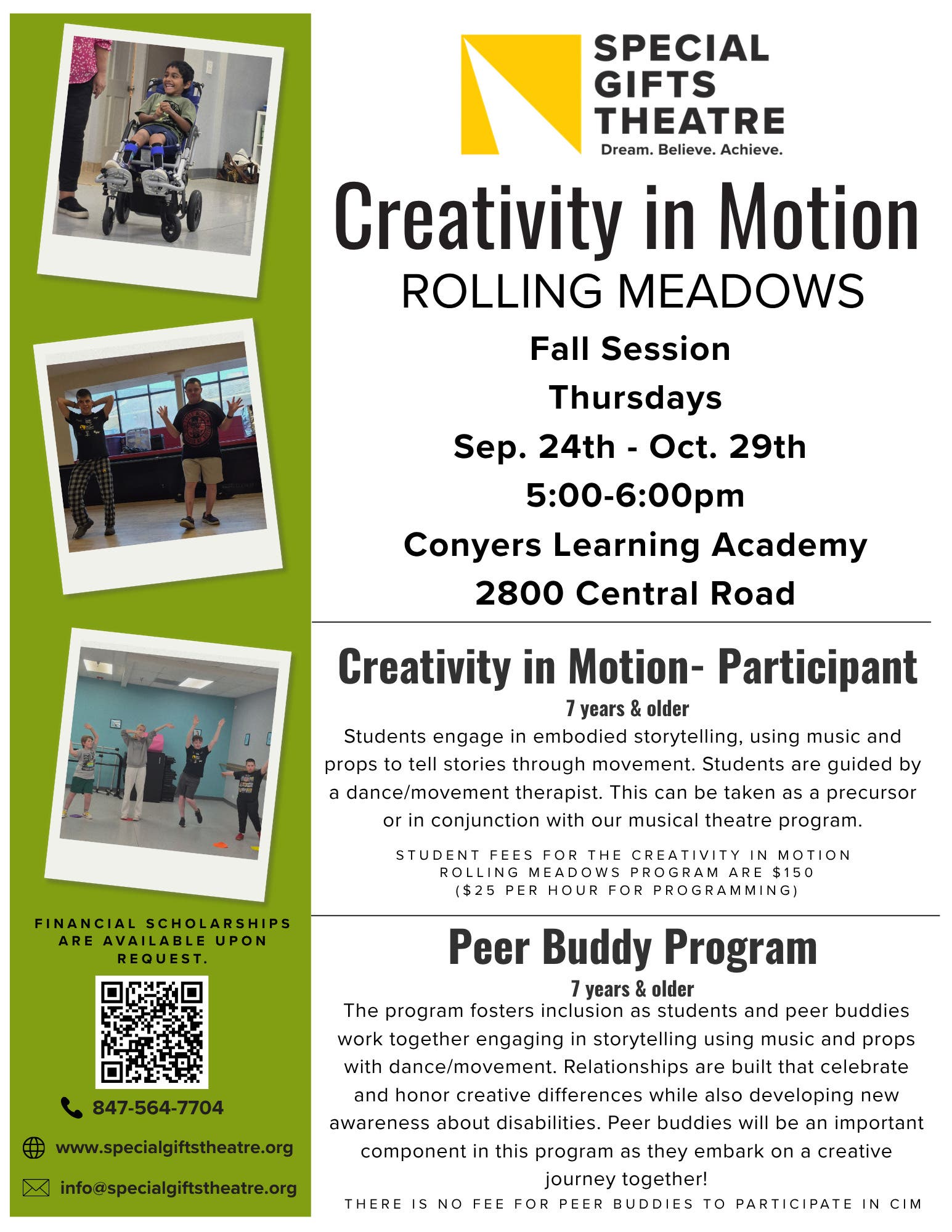 Special Gifts Theatre Creativity in Motion Class