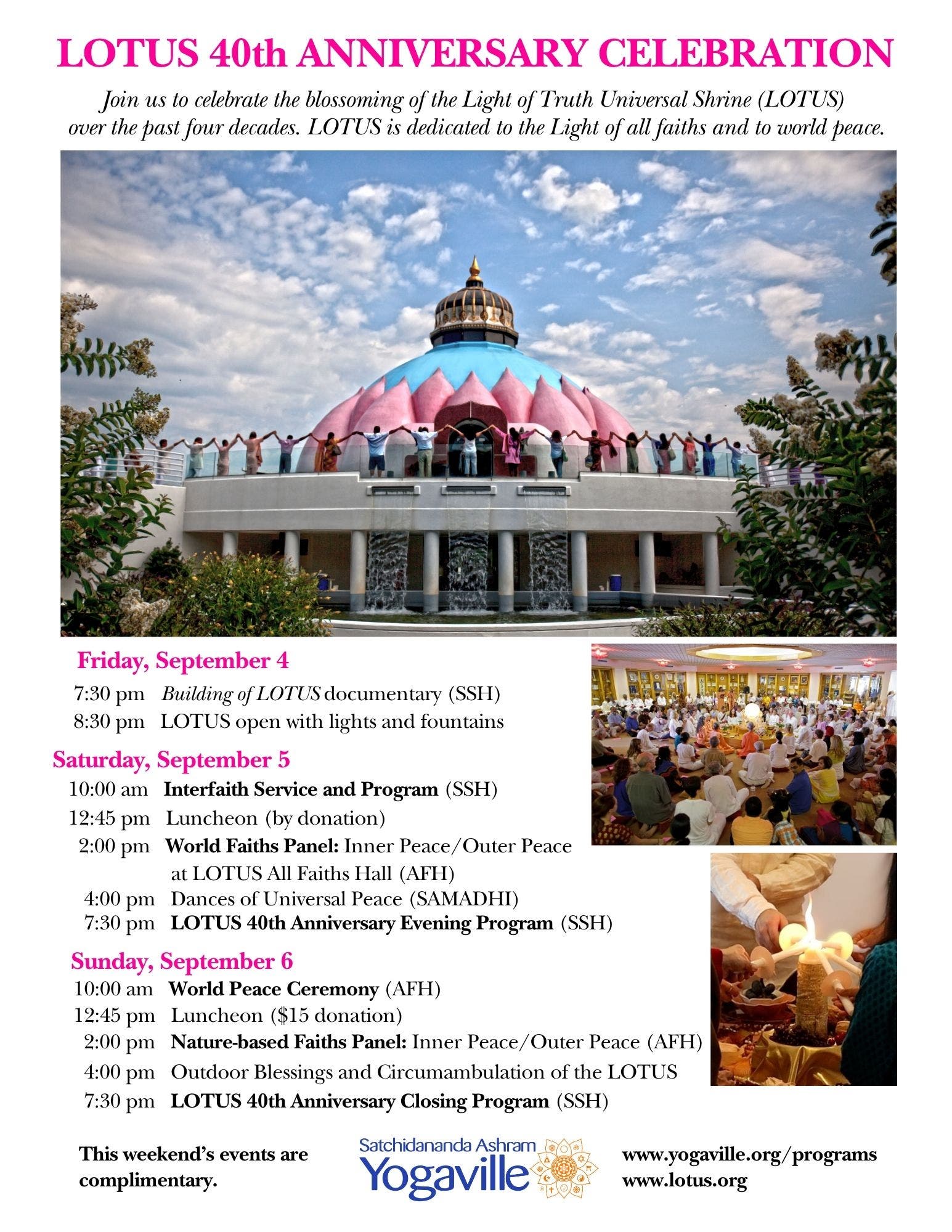 Light of Truth Universal Shrine (LOTUS) 40th Anniversary Celebration