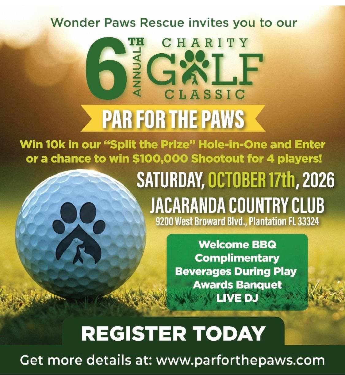 Golf for a Cause with Wonder Paws Rescue